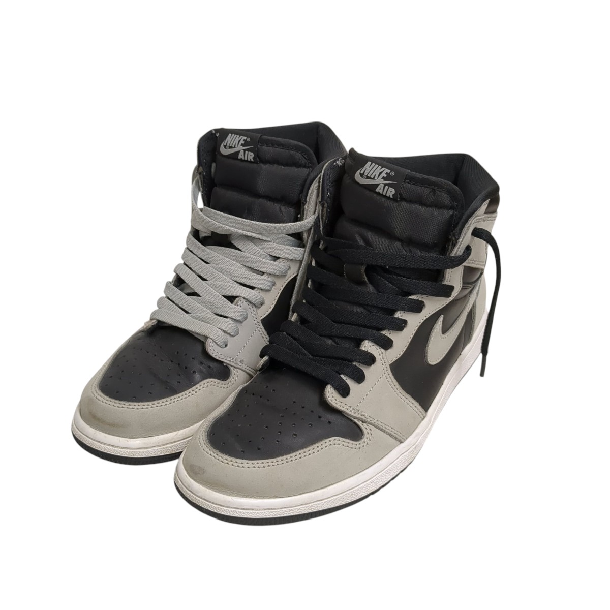 【中古】 NIKE　 AIR JORDAN 1 RETRO HIGH OG スニーカー 555088-035 ライトグレー サイズ：27 【130226】（ナイキ）