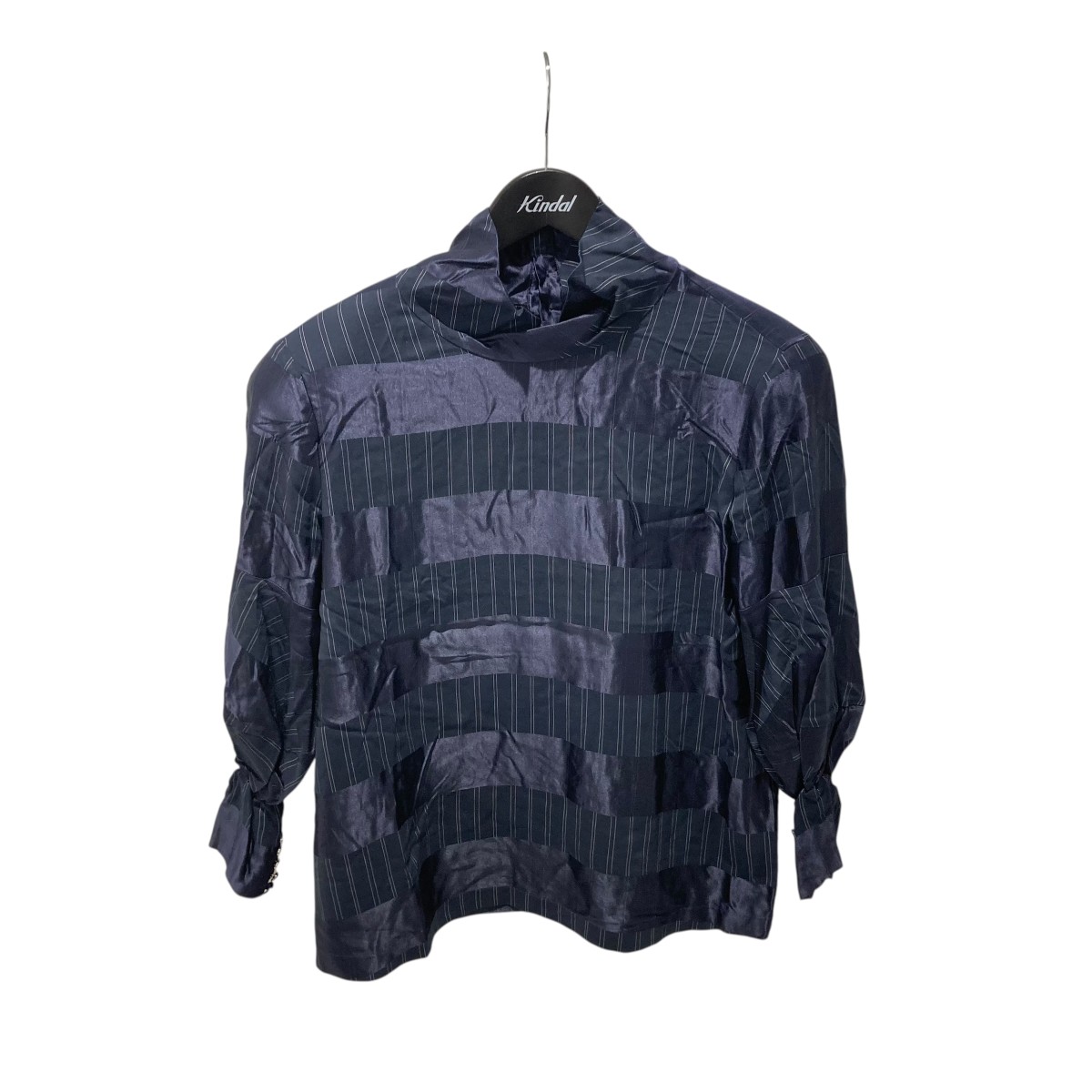 【中古】GIORGIO ARMANI ブラウス ネイビー サイズ：44 【130226】（ジョルジオ・アルマーニ）