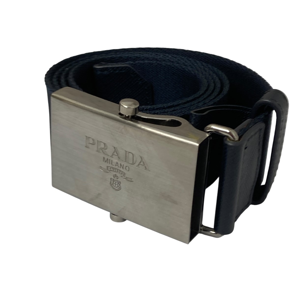 【中古】PRADA ロゴバックルガチャベルト 米国海軍 大きさ：- 【130226】（プラダ）