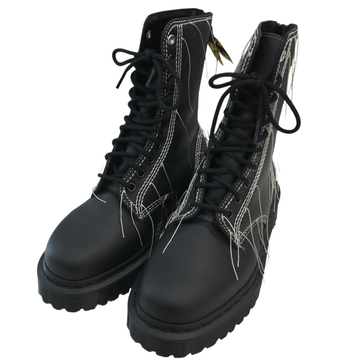【中古】 Dr．Martens×Y’s　 「1490 Y’s」 バックジップ10ホールブーツ YG E07 740 ブラック サイズ：UK4(23CM相当) 【140226】（ドクターマーチン×ワイズ）