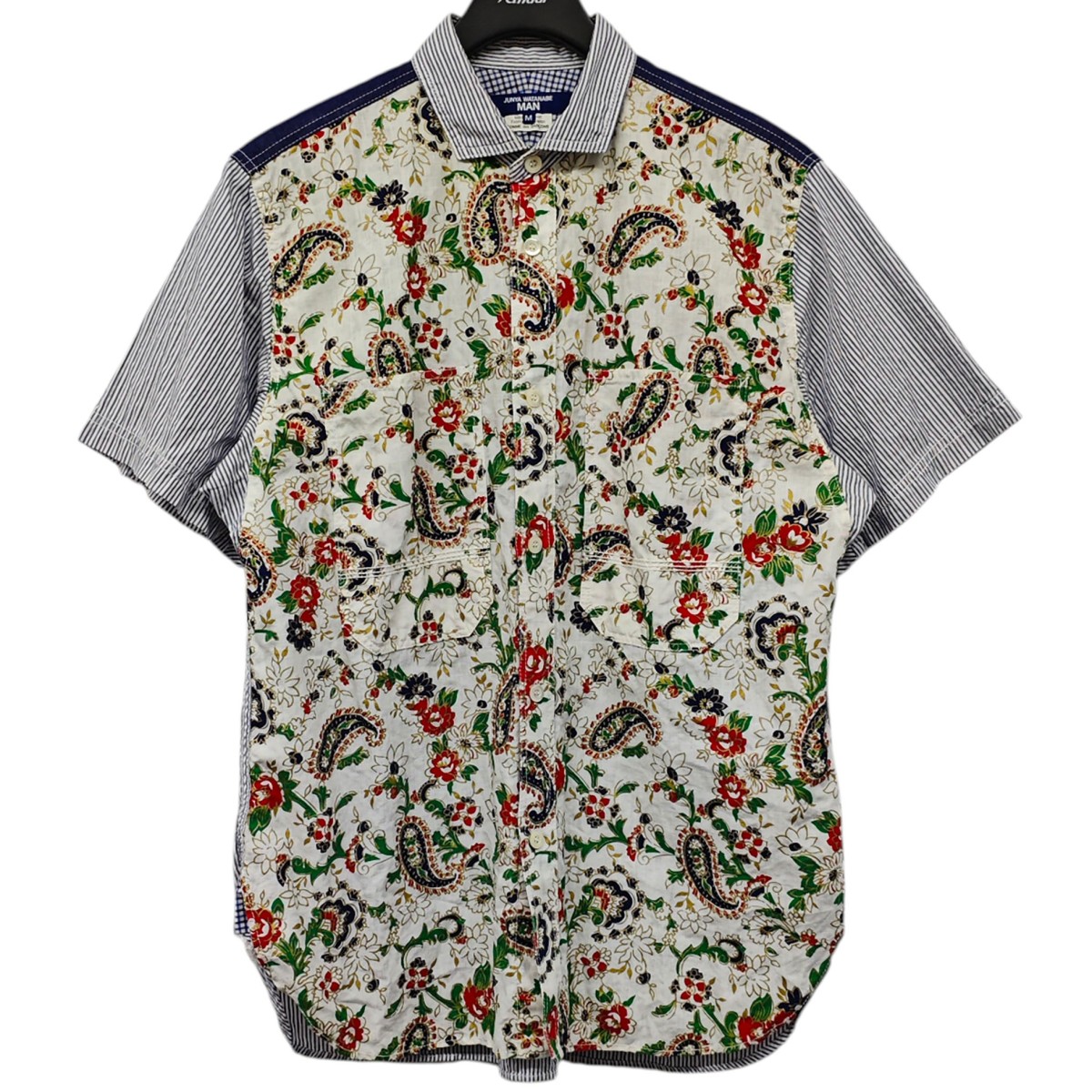 【中古】 JUNYA WATANABE MAN　 フラワープリントSSシャツ WI-B015 マルチカラー サイズ：M 【130226】（ジュンヤワタナベマン） 11,644円