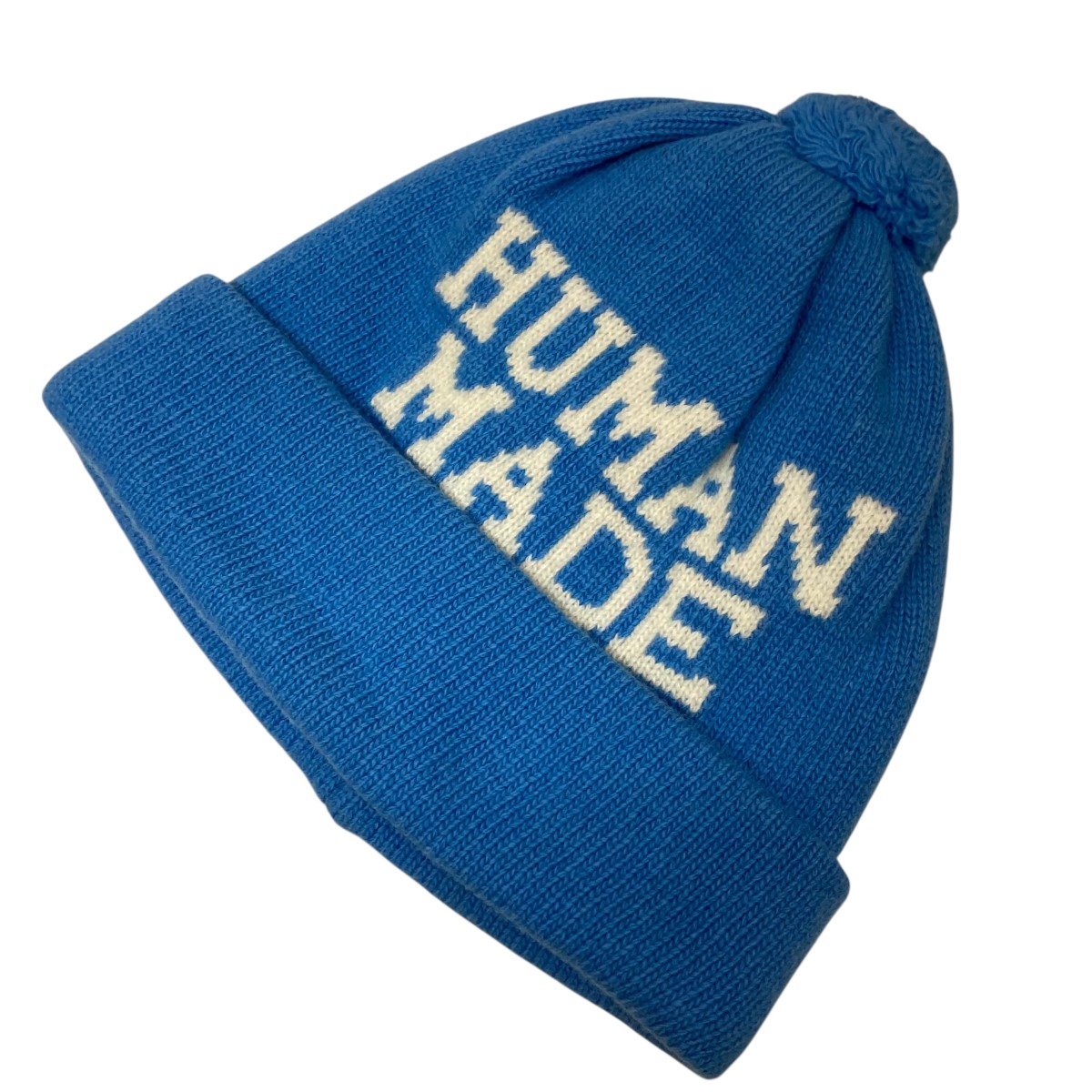 【中古】 HUMAN MADE ポップマリンニット帽 HM30GD074BL9 ブルー サイズ：不明 【価格見直し】