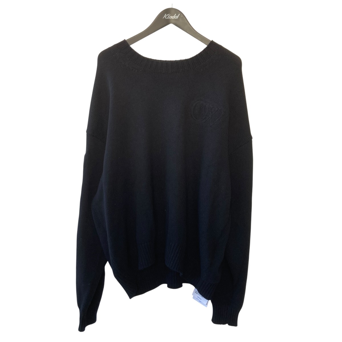 【中古】<br>OFFWHITE<br>24AW ニットセーター OMHE151C99KNI001 ブラック サイズ：M<br>【価格見直し】