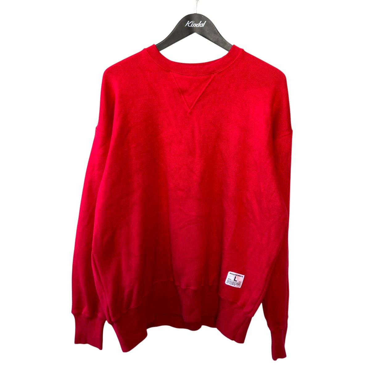 【中古】 MASSES　 ニットセーター レッド サイズ：L 【140226】（マシス）