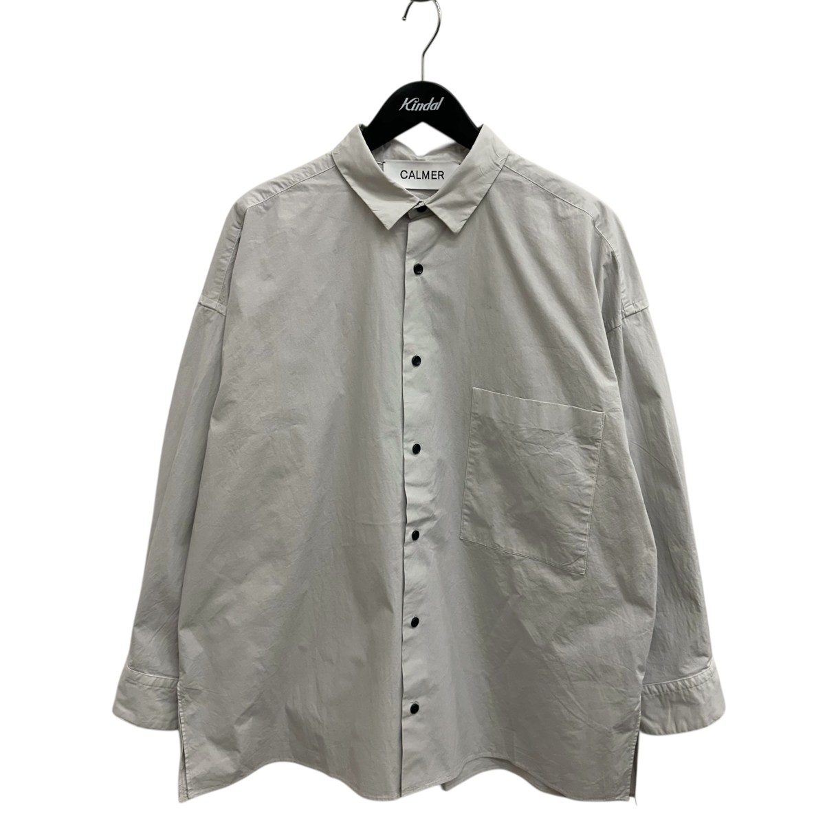 【中古】 CALMER　 長袖シャツ 24050300921030 ライトグレー サイズ：L 【140226】（カルメール）