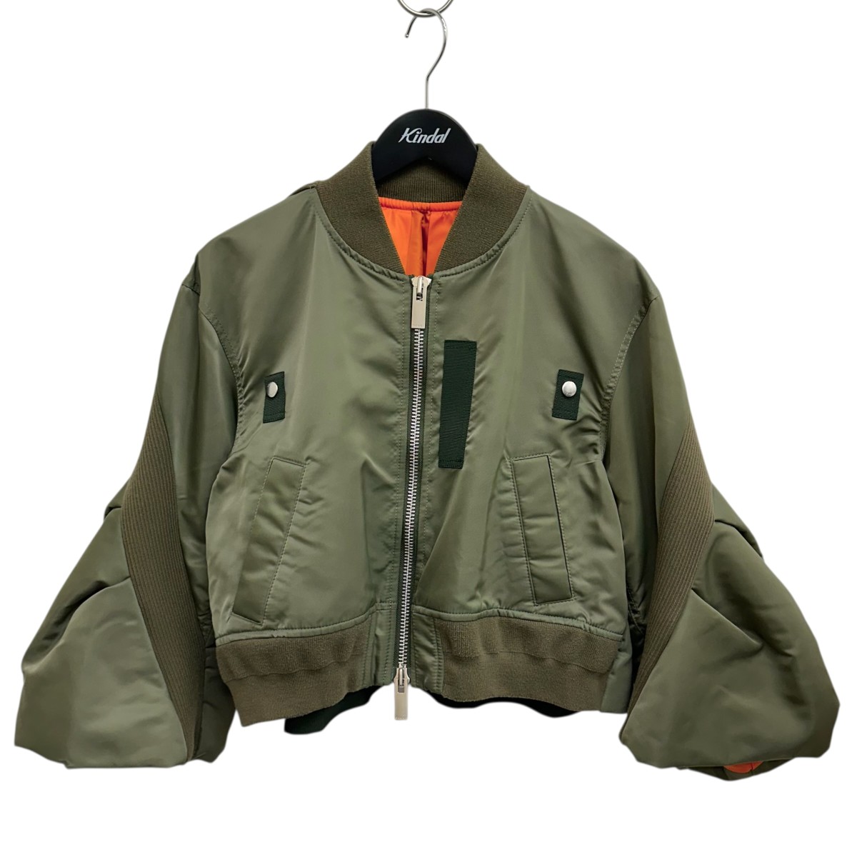 楽天市場】sacai サカイ 23AW Matte Taffeta Padded Blouson パデッド