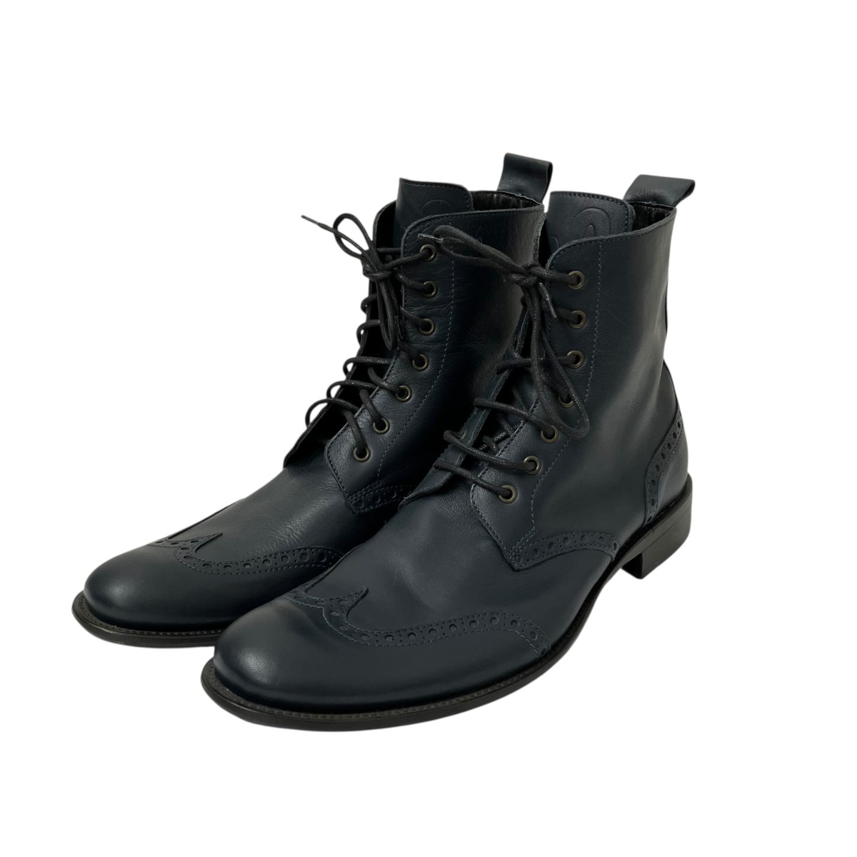 【中古】 DOLCE ＆ GABBANA　 ブーツ V20211 063 ネイビー サイズ：41.5 【140226】（ドルチェアンドガッバーナ）