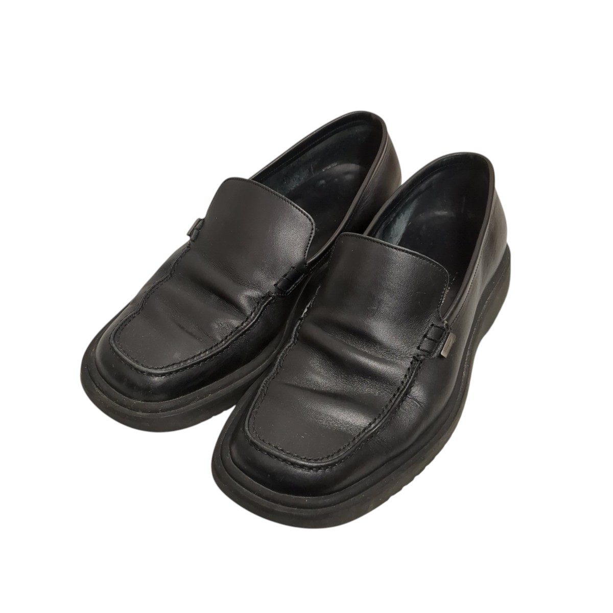 【中古】 Salvatore Ferragamo　 レザースリッポン 27739 ブラック サイズ：7 【140226】（サルヴァトーレフェラガモ）