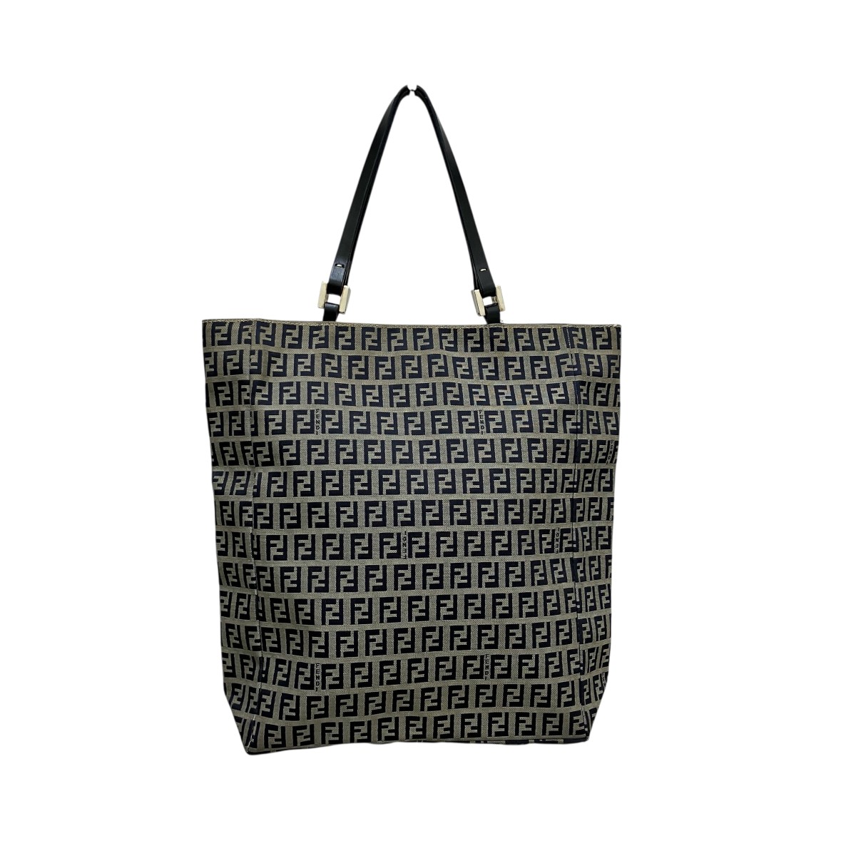 【中古】 FENDI　 ズッキーノ トートバッグ ネイビー 【140226】（フェンディ）