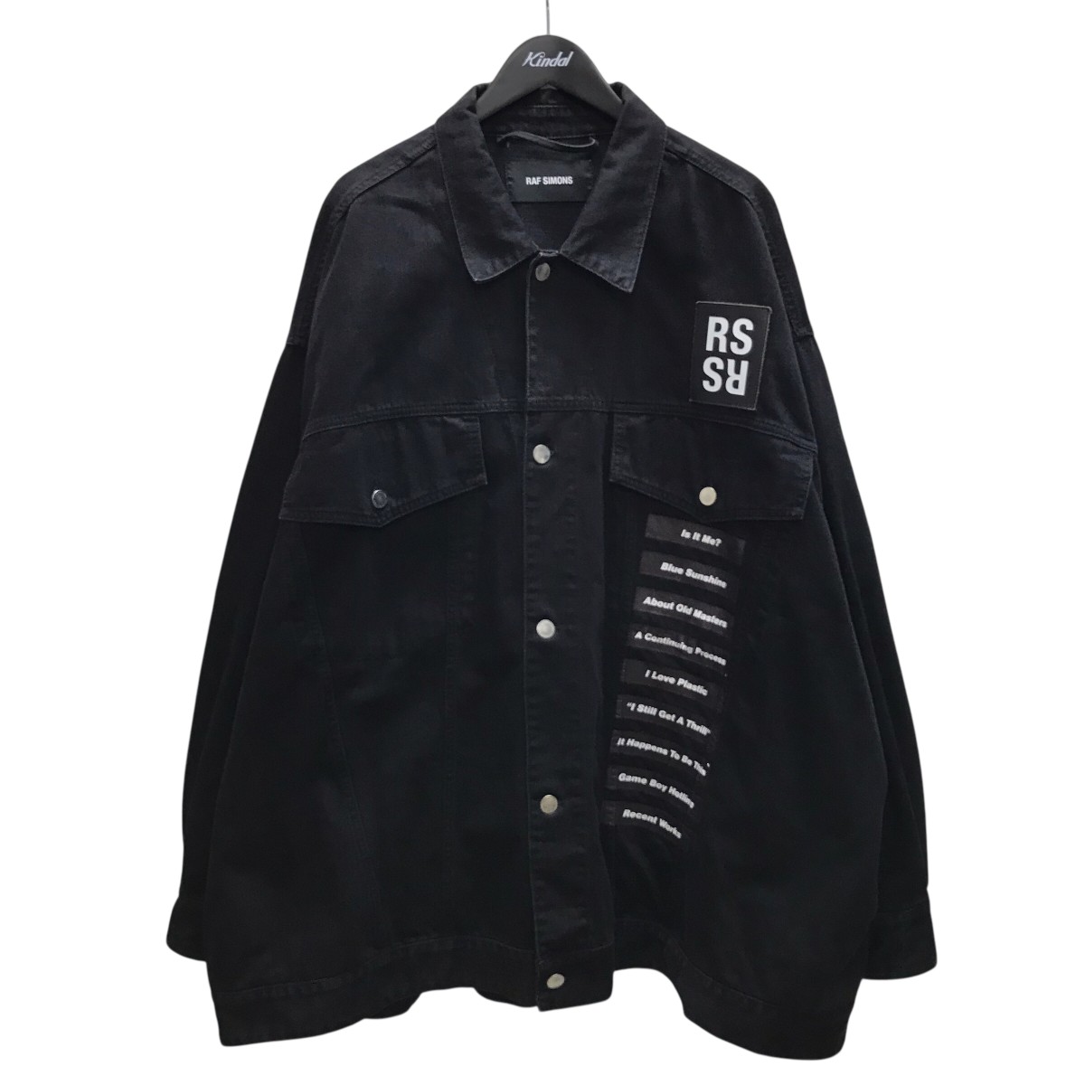 【中古】 RAF SIMONS デニムジャケット ブラック サイズ：S 【価格見直し】
