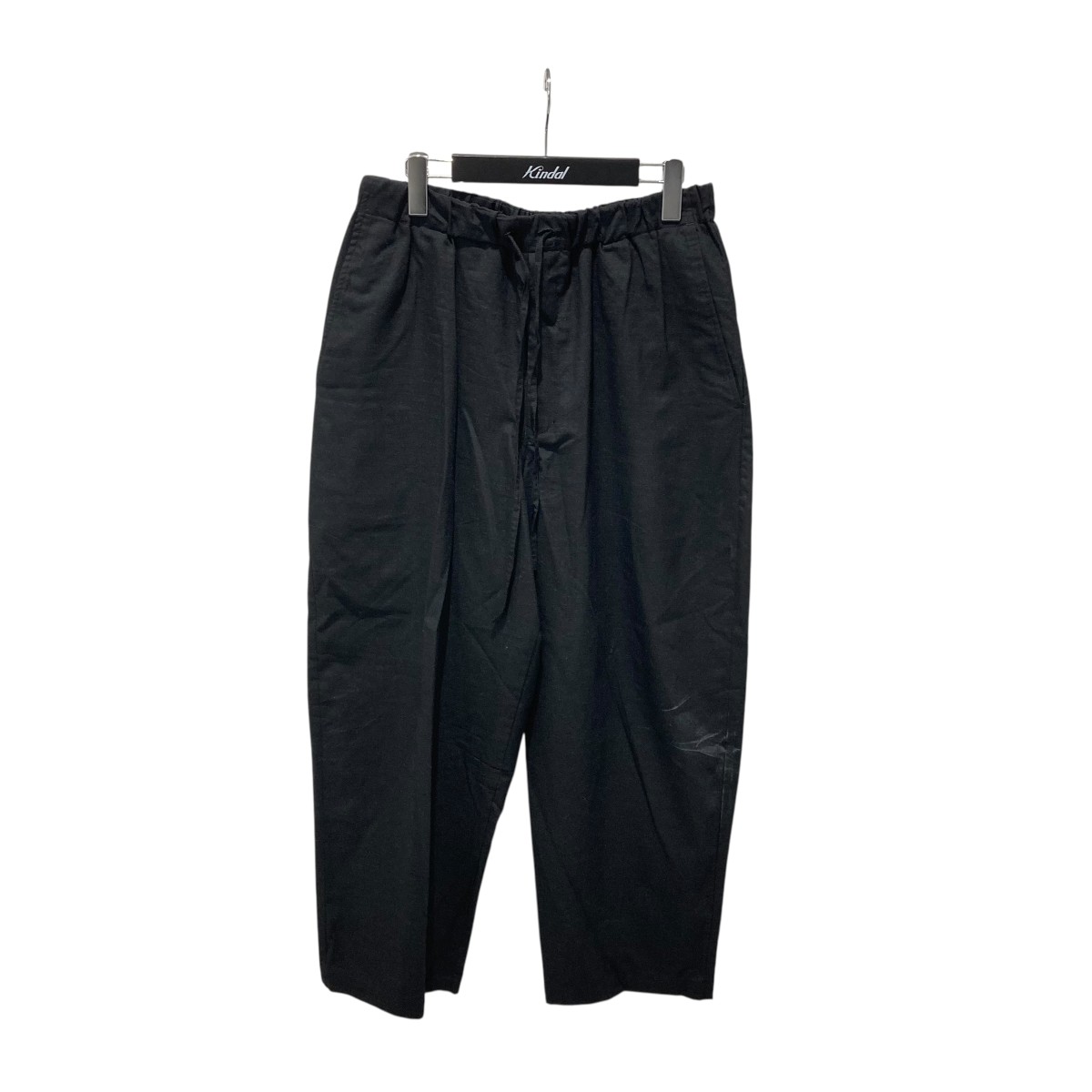 【中古】 MARKA　 25SS 2 72 WASHER WOOL TROPICAL COCOON WIDE EASY PANTS イージーパンツ M25A12PT01C ブラック サイズ：2 【140226】（マーカ）