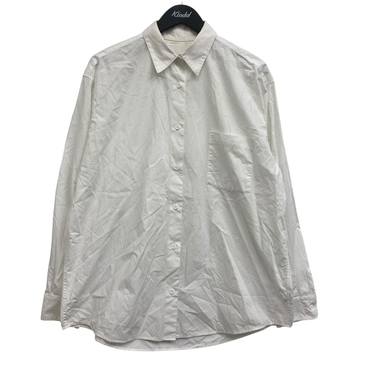 【中古】 yo biotop　 Cotton shirt ロングスリーブシャツ ホワイト サイズ：Free 【140226】（ビオトープ）