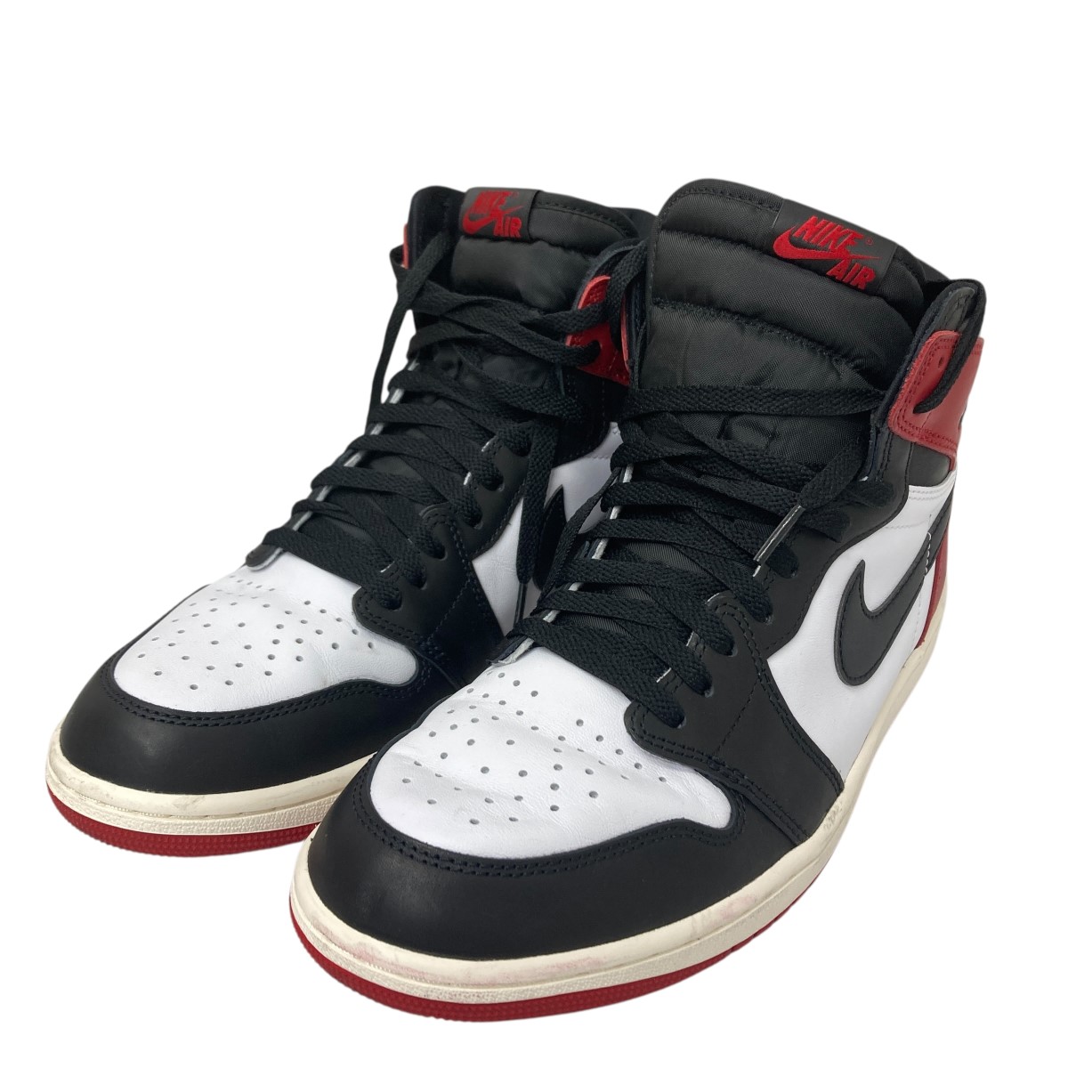 【中古】 NIKE レトロハイスニーカー ブラックレッド サイズ：29cm 【価格見直し】