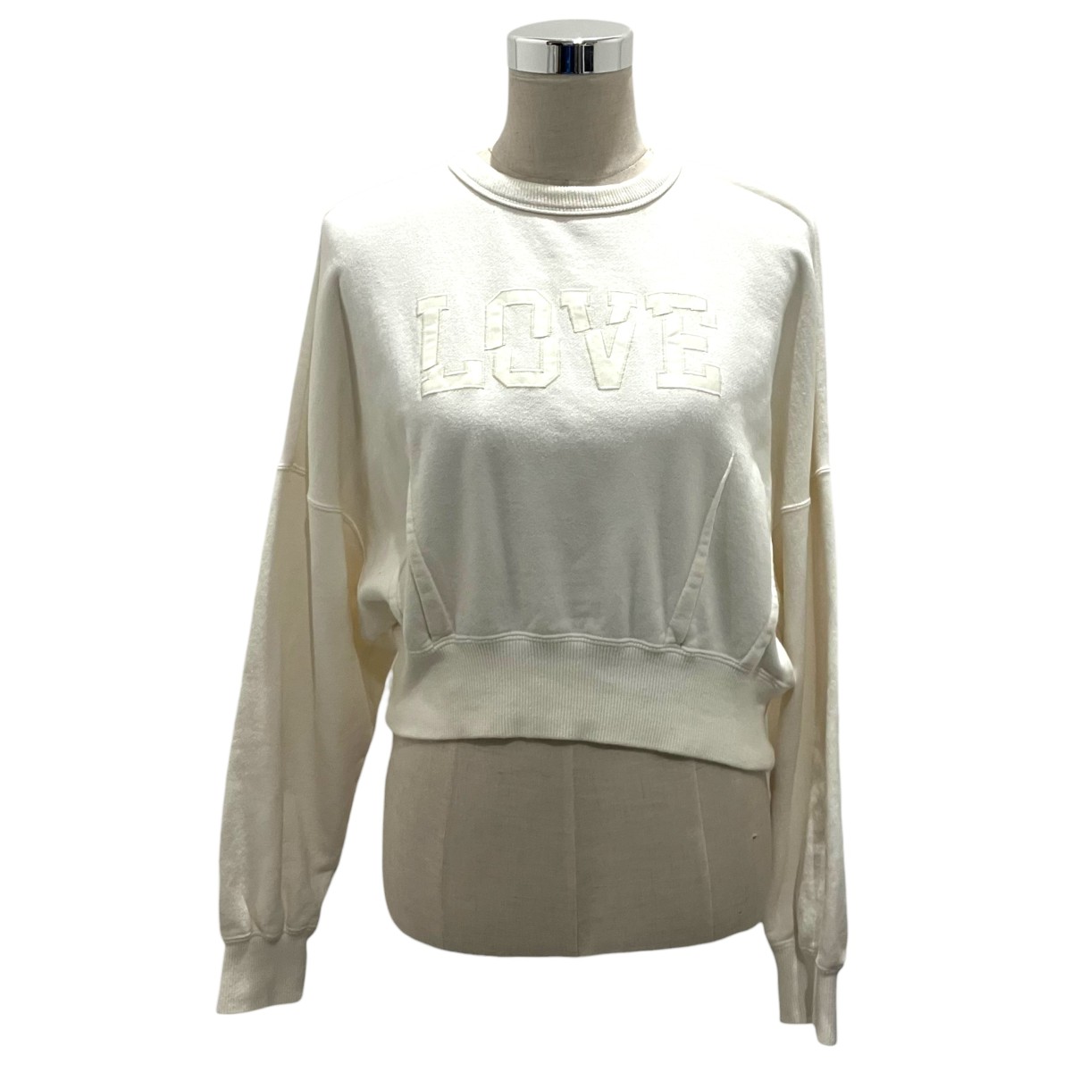 【中古】UNDERCOVER　LOVEスリットショート丈スウェット UC1C8801-3 ホワイト サイズ：2 【140226】（アンダーカバー）｜ブランド古着のカインドオル