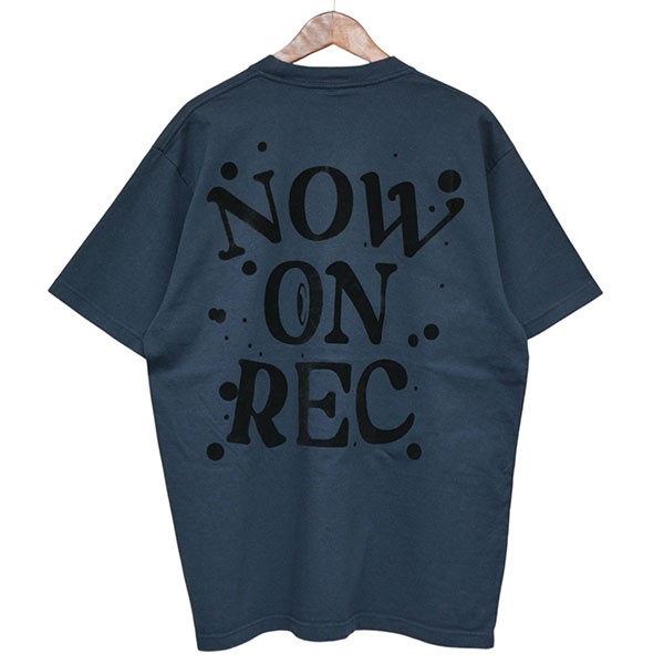 【中古】 CPD HOOME　 2024SS　NOW ON REC TEE　プリントクルーネックTシャツ ネイビー サイズ：L 【140226】（コインパーキングデリバリー）