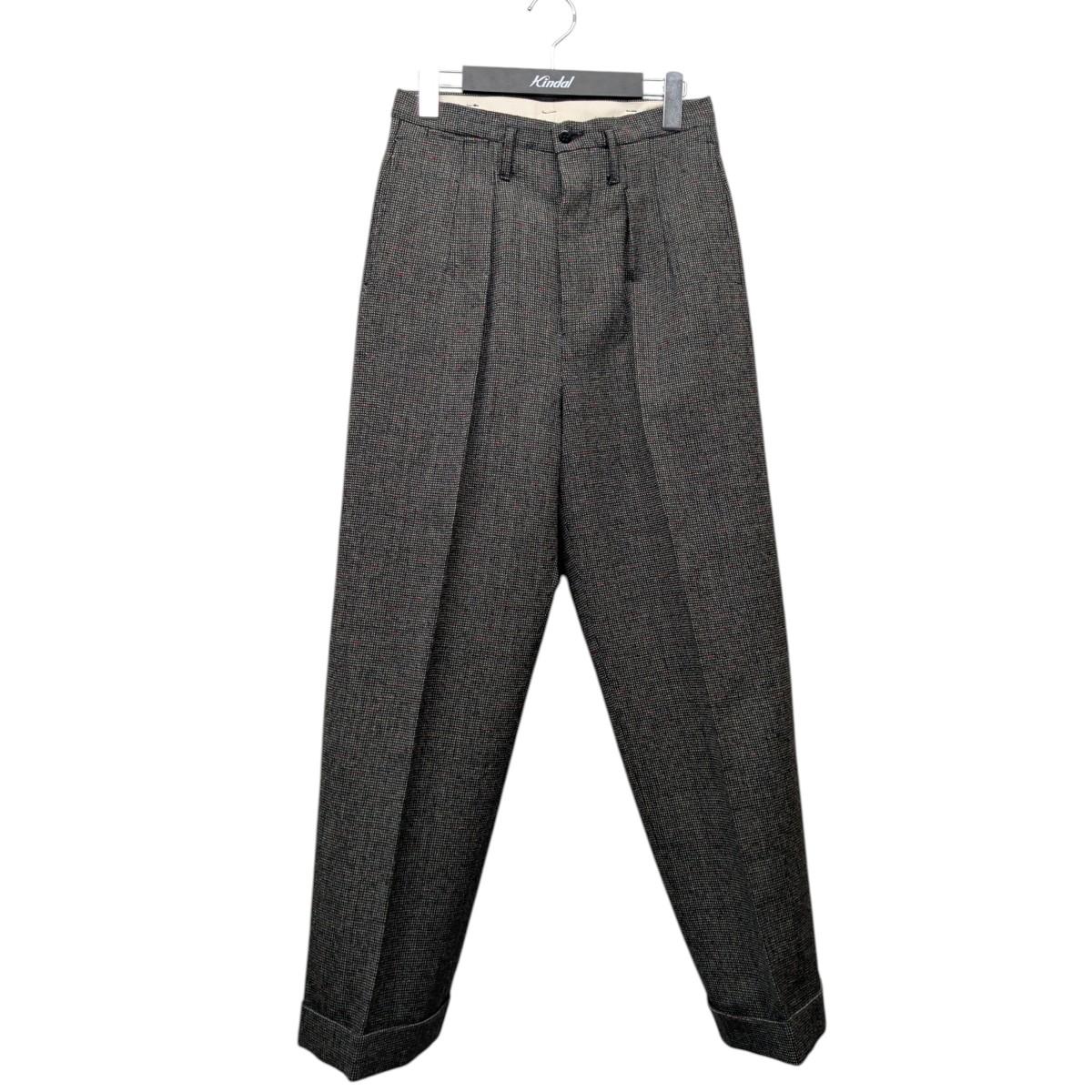 【中古】\u003cBR\u003eATLAST ＆ CO\u003cBR\u003eWool Trousers ツイードウールトラウザーズ 薄墨色 大きさ：28\u003cBR\u003e【必要経費思いかえす】
