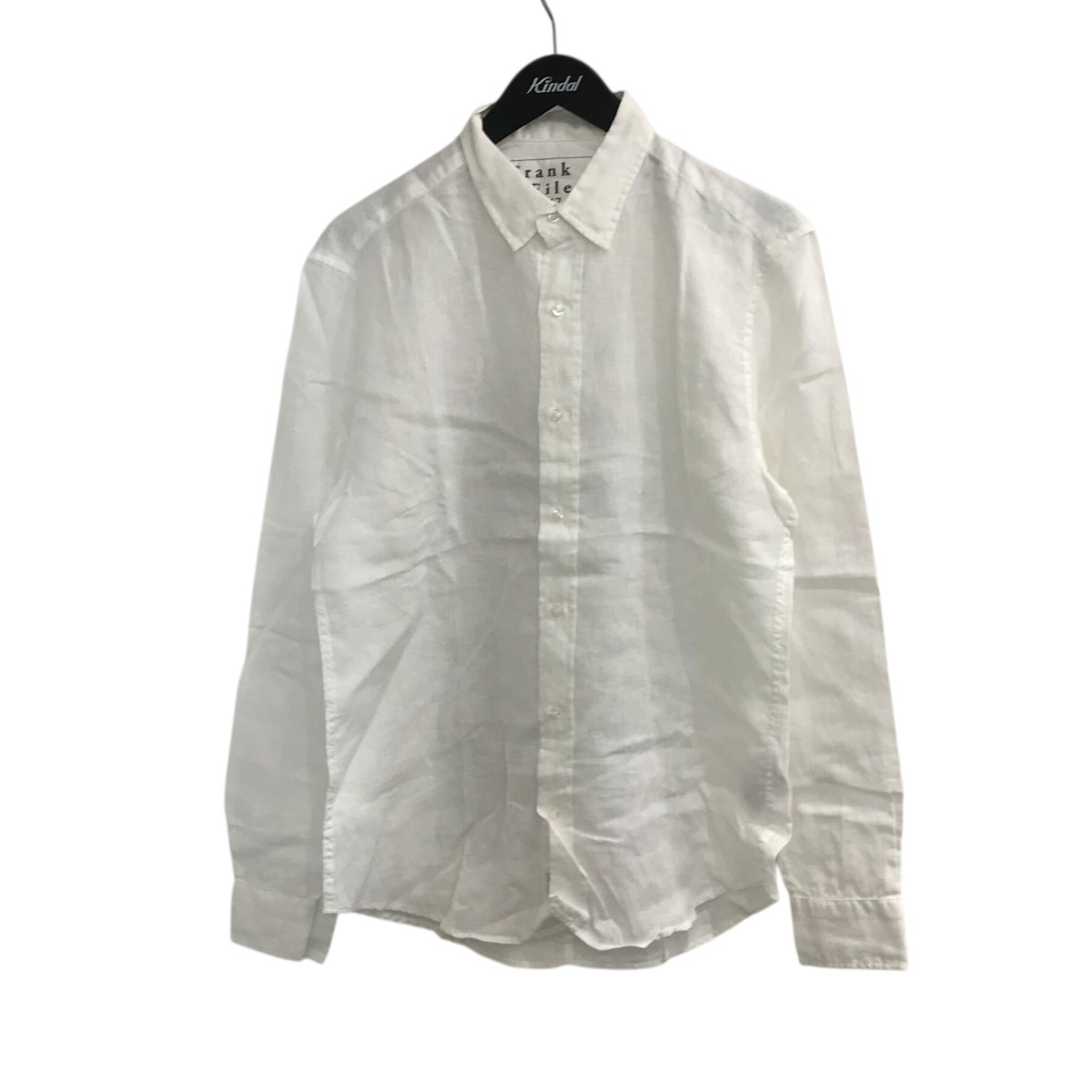 【中古】 Frank＆Eileen 「FINBAR」 リネンシャツ 9920700036 ホワイト サイズ：S 【価格見直し】