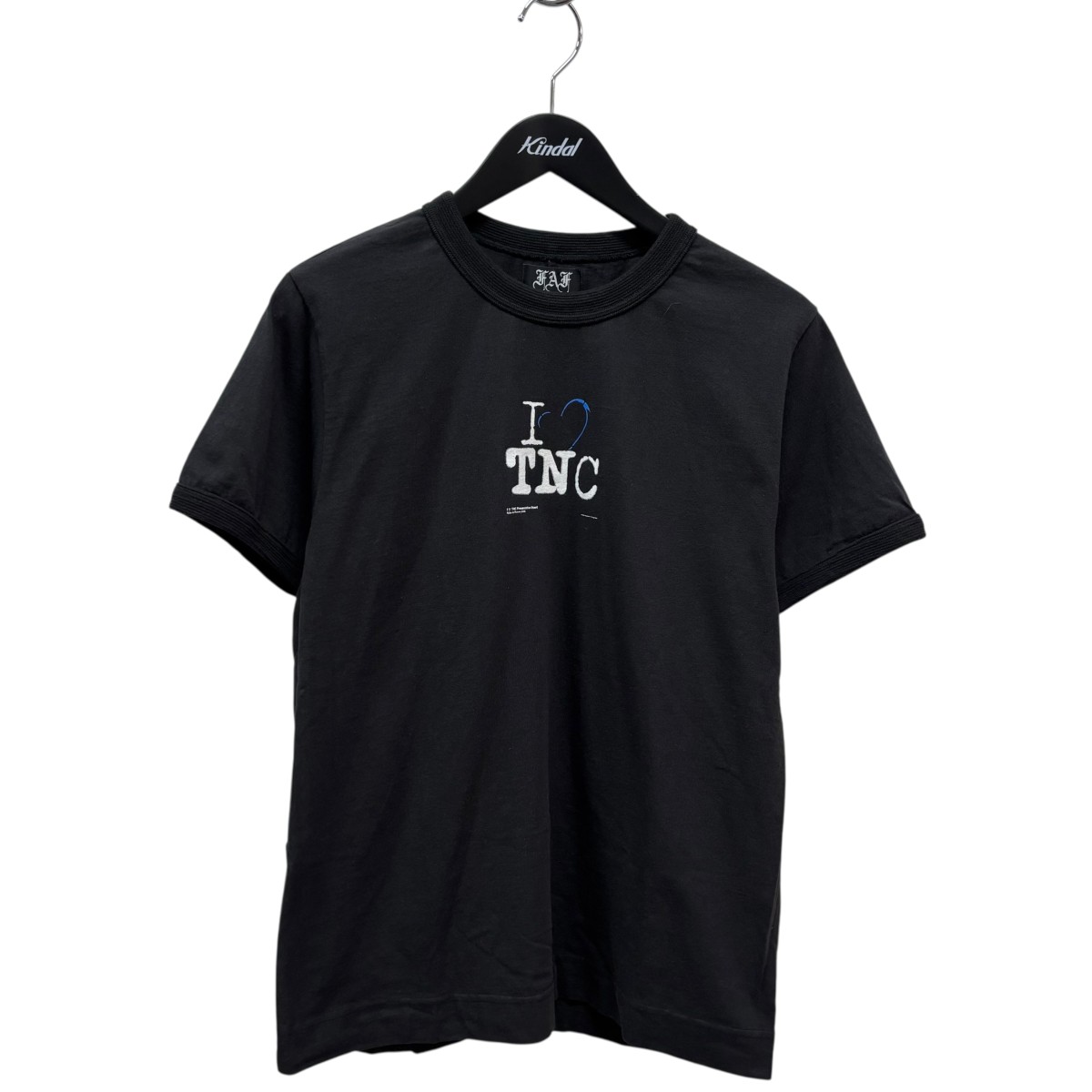 【中古】 FAF　 フェイク アズ フラワーズ I LOVE TNC 半袖Tシャツ 3121705 ブラック サイズ：2 【150226】（エフエーエフ）