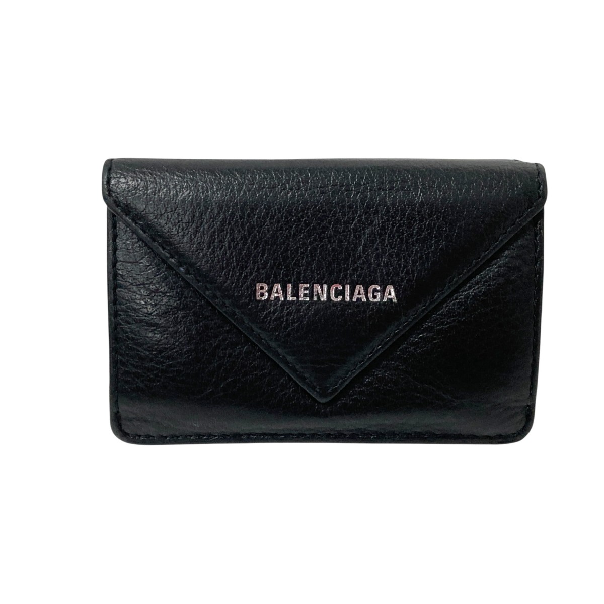 バレンシアガ BALENCIAGA 三つ折り財布 レザー ブラック ユニセックス 送料無料【中古】 h30982k 楽天市場】バレンシアガ BALENCIAGA 三つ折り財布 レザー ブラック