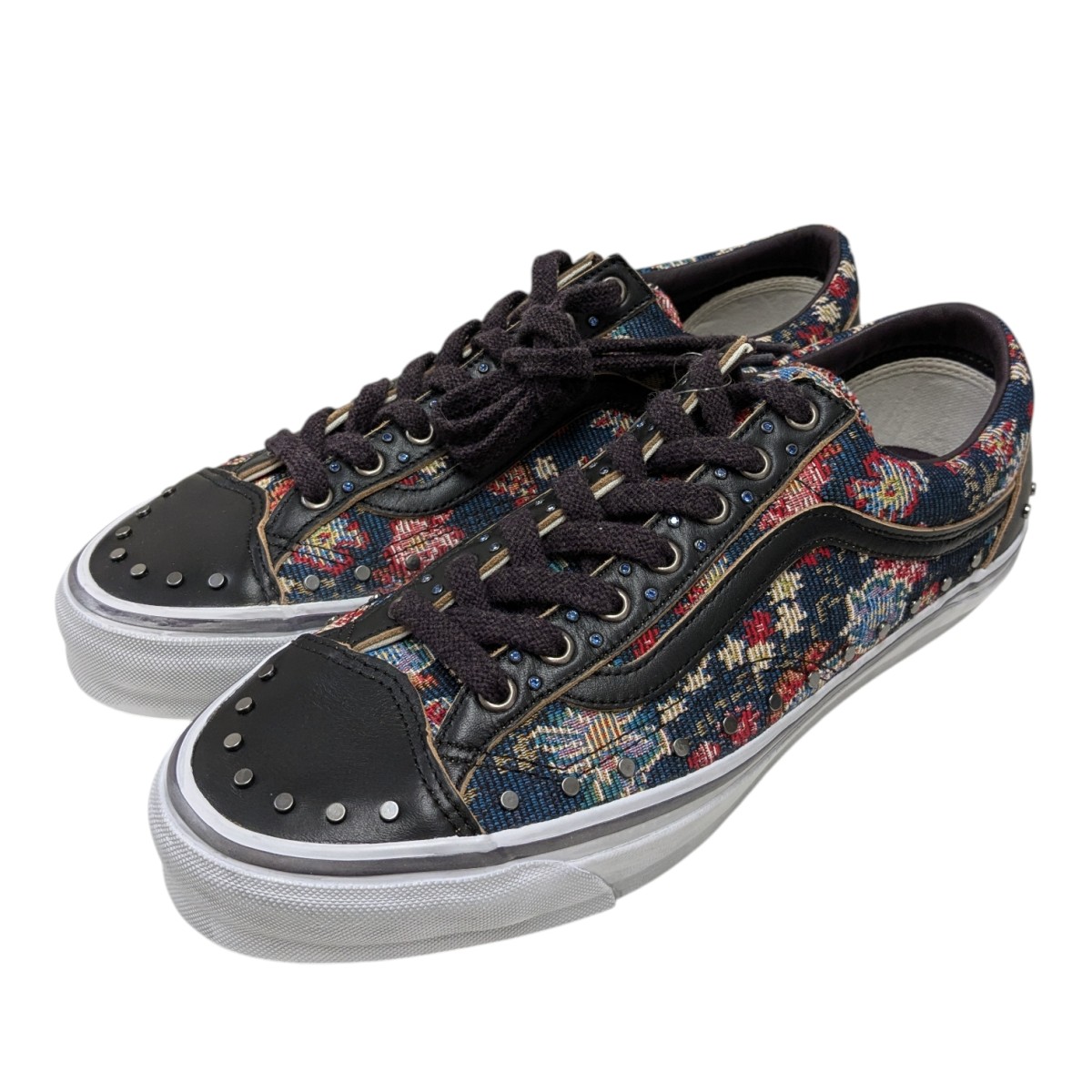 【中古】 OTW by VANS　 Old Skool 36 Vibram Floral Black ローカットスニーカー ブラック×ネイビー サイズ：30cm 【150226】（オーティーダブリューバイヴァンズ）