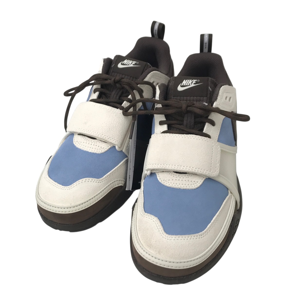 【中古】 NIKE×TRAVIS SCOTT Zoom Field Jaxx Pale Ivory and Leche Blue スニーカー HQ3072-400 ブラウン サイズ：26.5CM 【価格見直し】