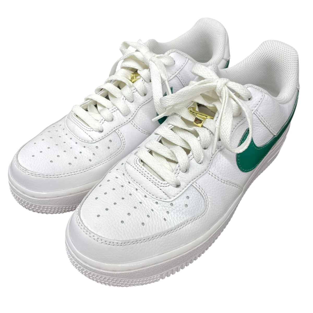 【中古】 NIKE AIR FORCE 1 LOW BY YOU ローカットスニーカー DJ7015-991 ホワイト×グリーン サイズ:25 【150226】(ナイキ)