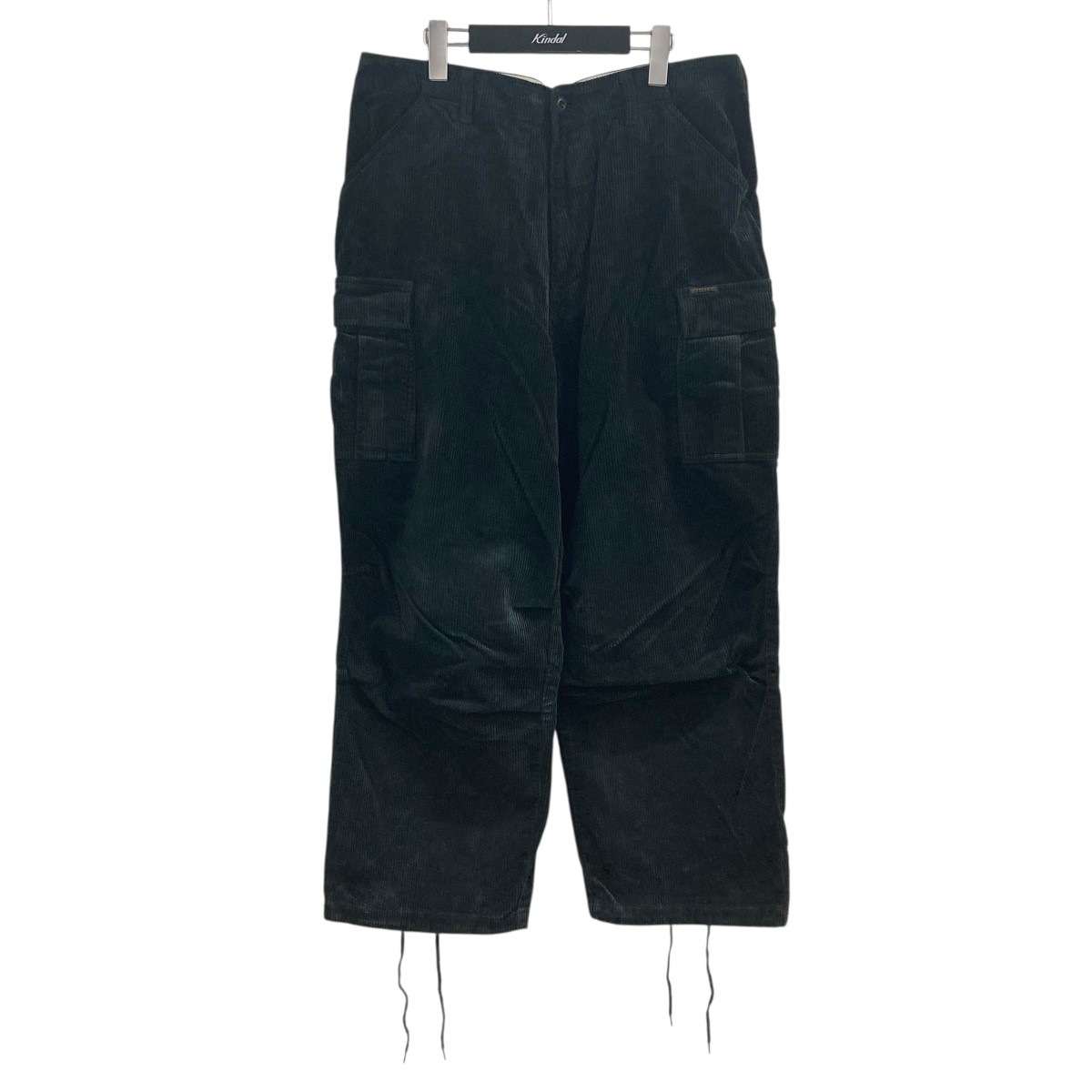 【中古】\u003cBR\u003eHysteric Glamour\u003cBR\u003eコーデュロイカーゴパンツ 黒いこと 大きさ：L\u003cBR\u003e【通貨価値思いなおす】