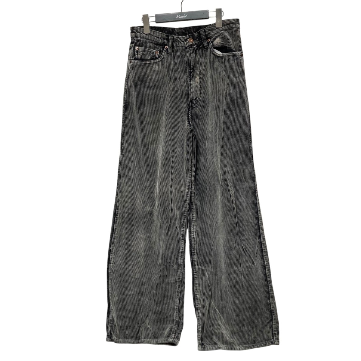 【中古】 UNUSED Corduroy wide pants コーデュロイワイドパンツ ブラック サイズ：2 【価格見直し】
