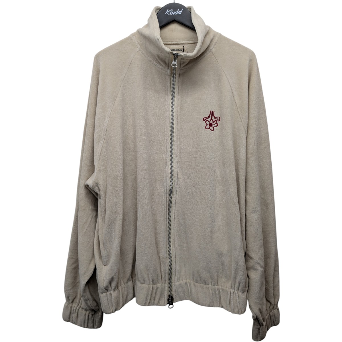 【中古】 AMBERGLEAM　 VELOR PILE DRIVERS JACKET ベロアドライバーズジャケット 1180141314 アイボリー サイズ：M 【150226】（アンバーグリーム）