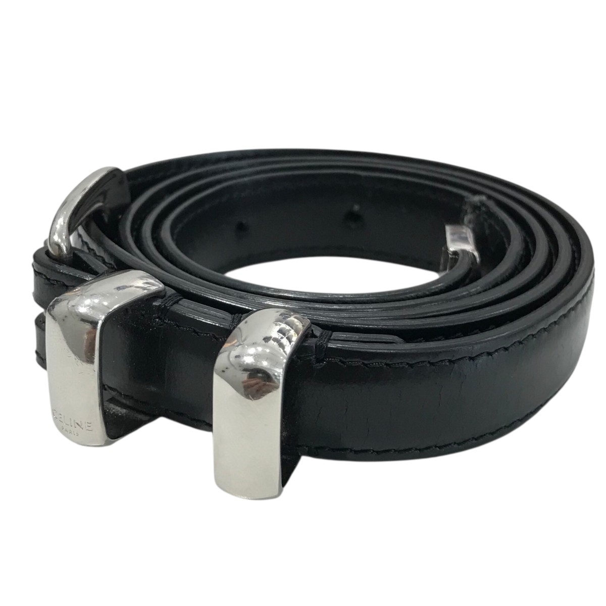 楽天市場】【中古】CELINEクロコダイル型押しレザーベルト BC-01 18MM