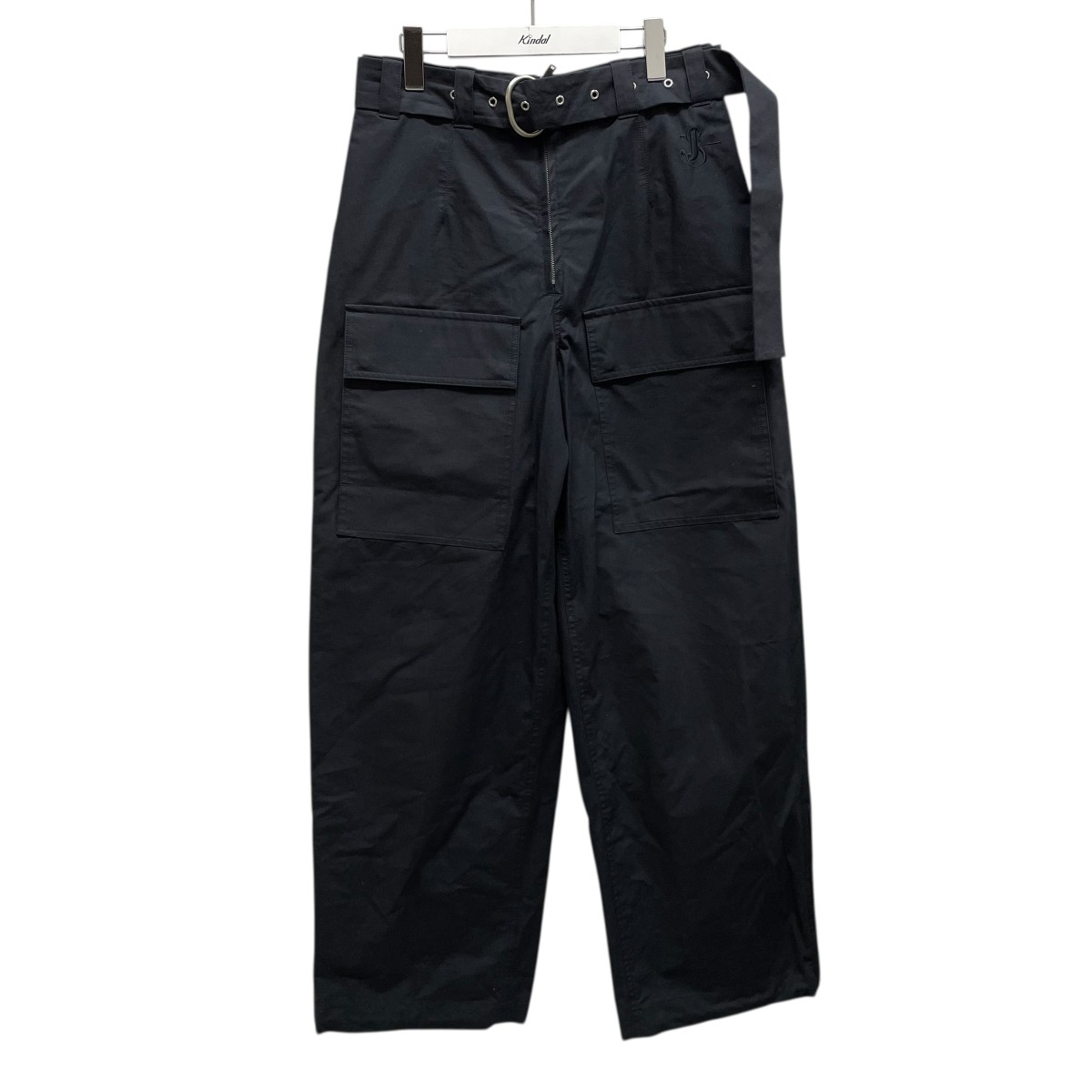 【中古】 JIL SANDER+　 Relaxed Trouser パンツ J47KA0190 ブラック サイズ：44 【160226】（ジルサンダープラス）