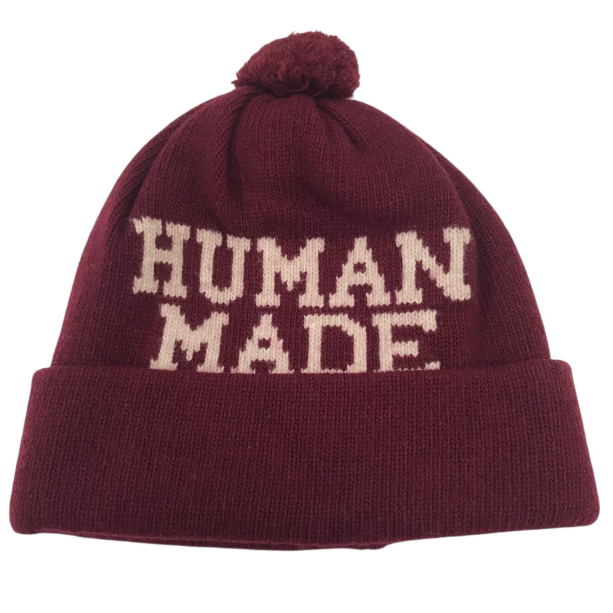 【中古】 HUMAN MADE OP BEANIE ロゴビーニー レッド 【価格見直し】