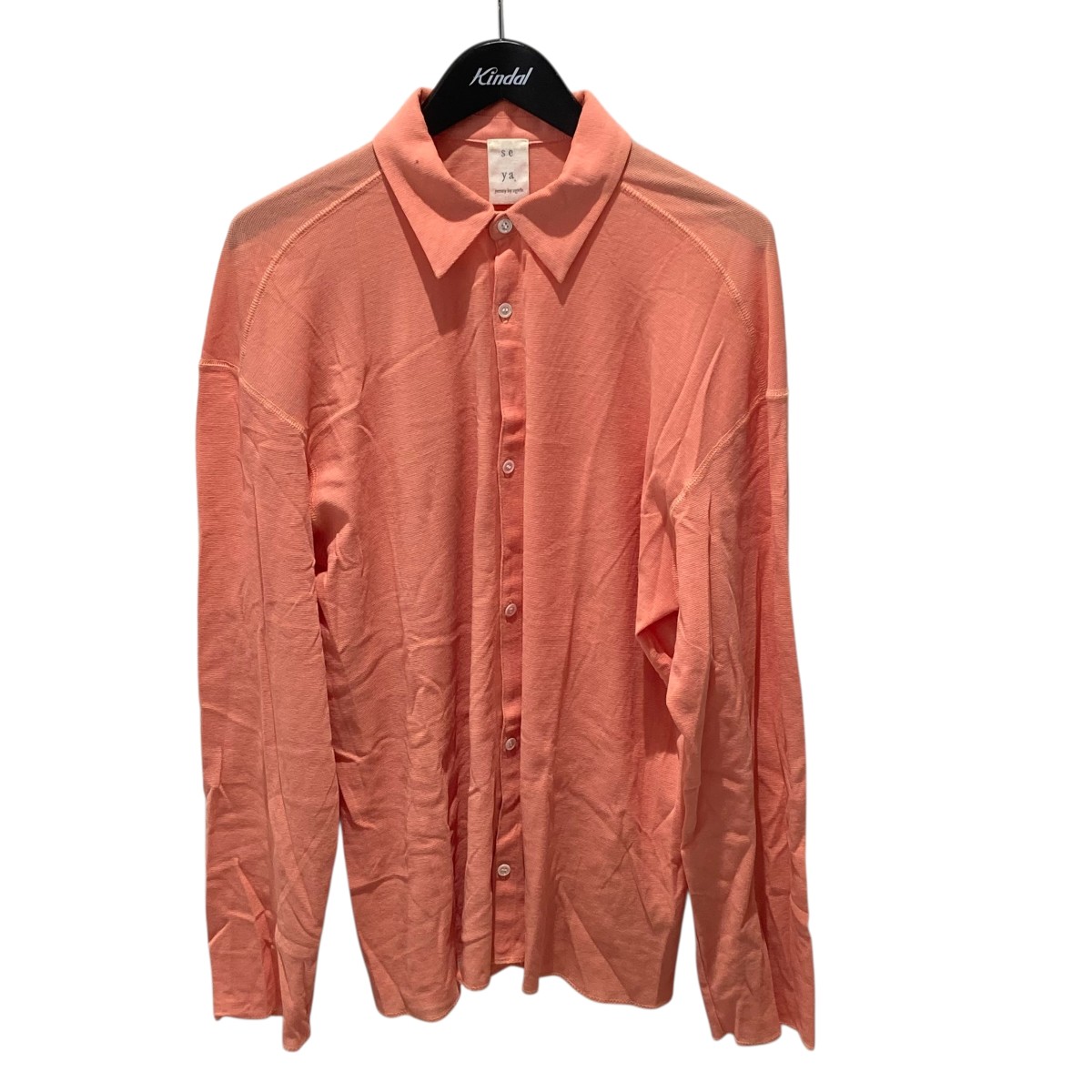 【中古】seya.24SS コットンシアーシャツ 24050450002010 オレンジ サイズ:3【価格見直し】|ブランド古着のカインドオル