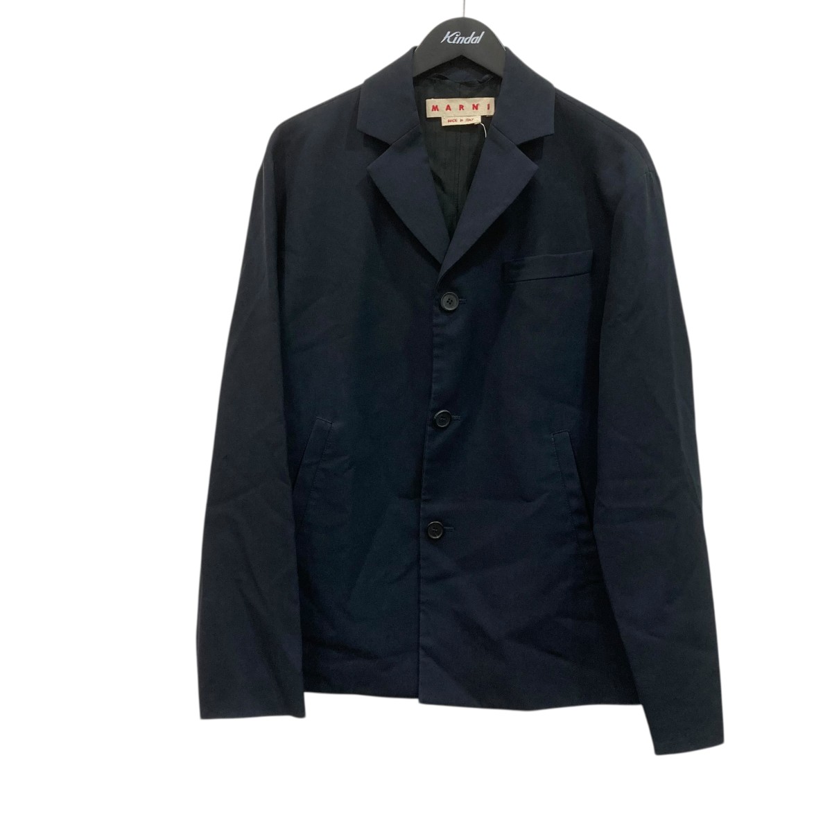 【中古】 MARNI テーラードジャケット GUMU0067UD ネイビー サイズ：46 【価格見直し】