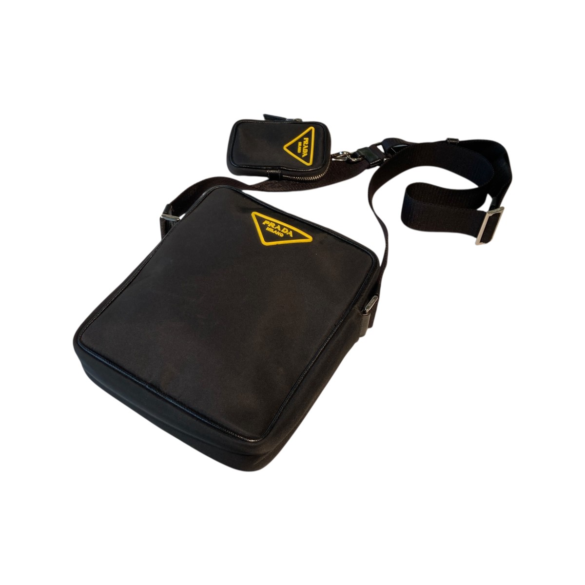 【中古】PRADA ショルダーバッグ 2VH112 黒いこと 【170226】（プラダ）