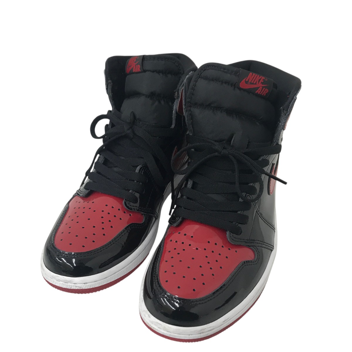 【中古】 NIKE　 Air Jordan 1 High OG Patent Bred スニーカー 555088-063 レッド×ブラック サイズ：27.5cm 【170226】（ナイキ）