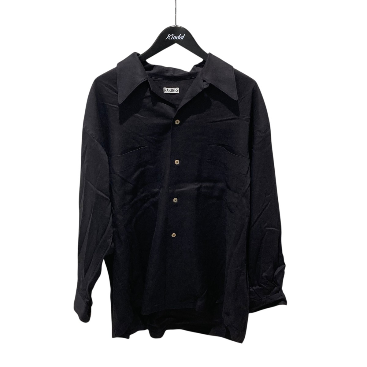 【中古】<br>RAKINES<br>25SS R×L Oxford - Danny   開襟シャツ 13S25HN288S ブラック サイズ：2<br>【価格見直し】
