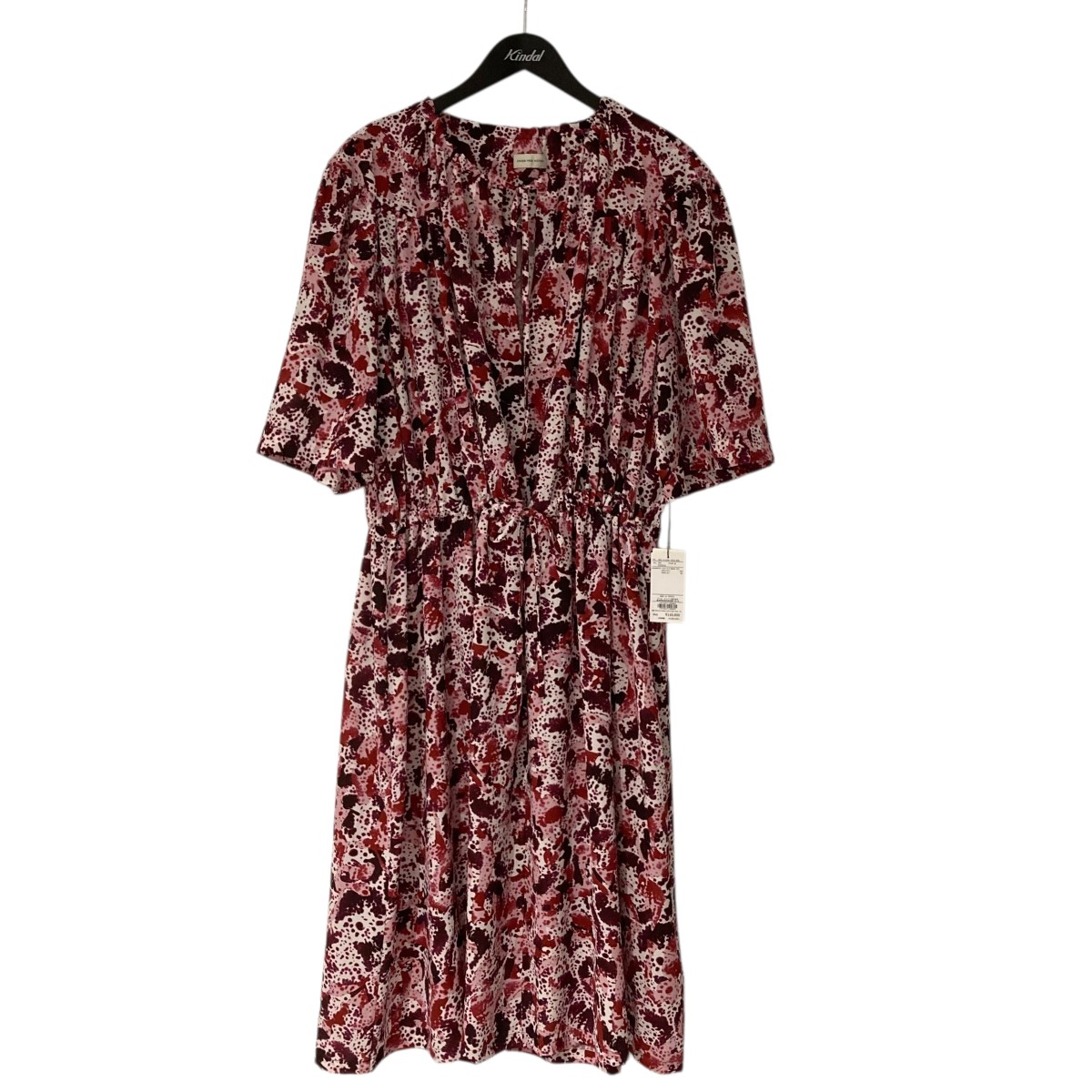 【中古】DRIES VAN NOTEN25SS ワンピース 011006-1012 ピンク サイズ:M【価格見直し】|ブランド古着のカインドオル