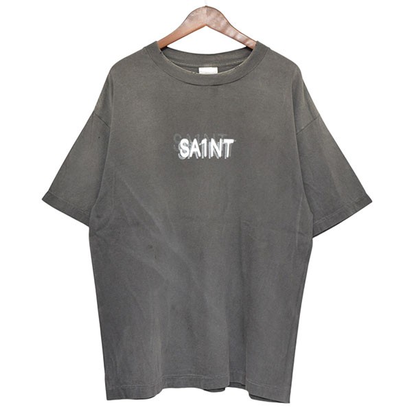 【中古】<br>SAINT MICHAEL<br>2024AW SEVEN DEADLY SS TEE ヴィンテージ加工Tシャツ SM-YS1-0000-003 グレー サイズ：L<br>【価格見直し】