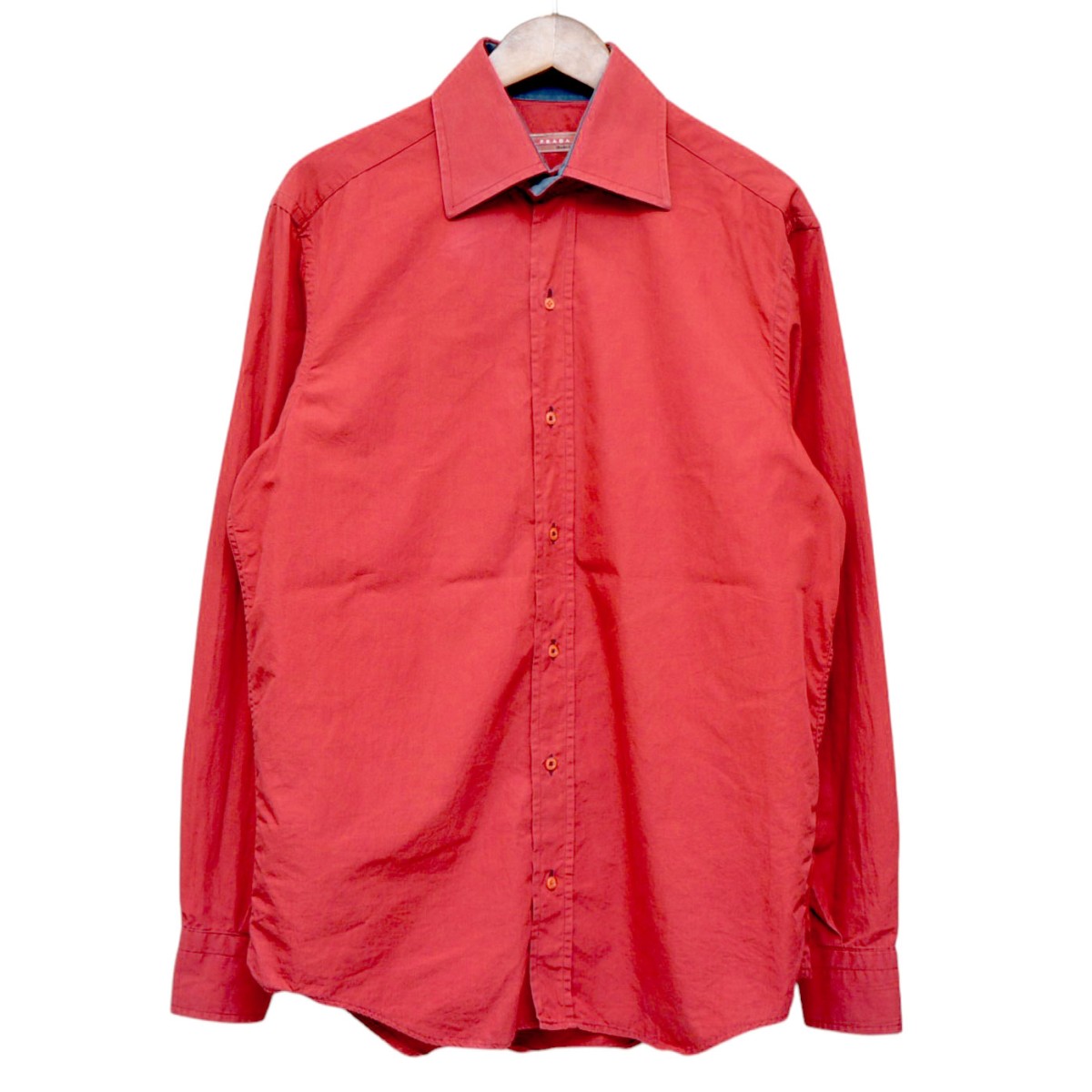 【中古】 PRADA SPORTS　 ロングスリーブシャツ　ブラウス レッド サイズ：40 【170226】（プラダスポーツ）