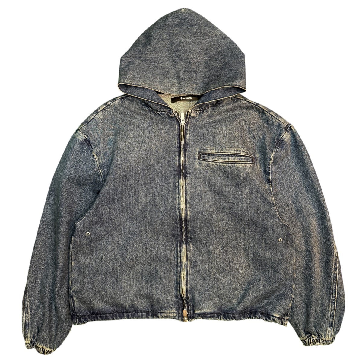 【中古】\u003cBR\u003eSeventh×BEAMS T\u003cBR\u003e26SS／ 別注ORB DENIM JACKET ／フーディーデニムジャケット インディゴ 大きさ：M\u003cBR\u003e【必要経費思いなおす】