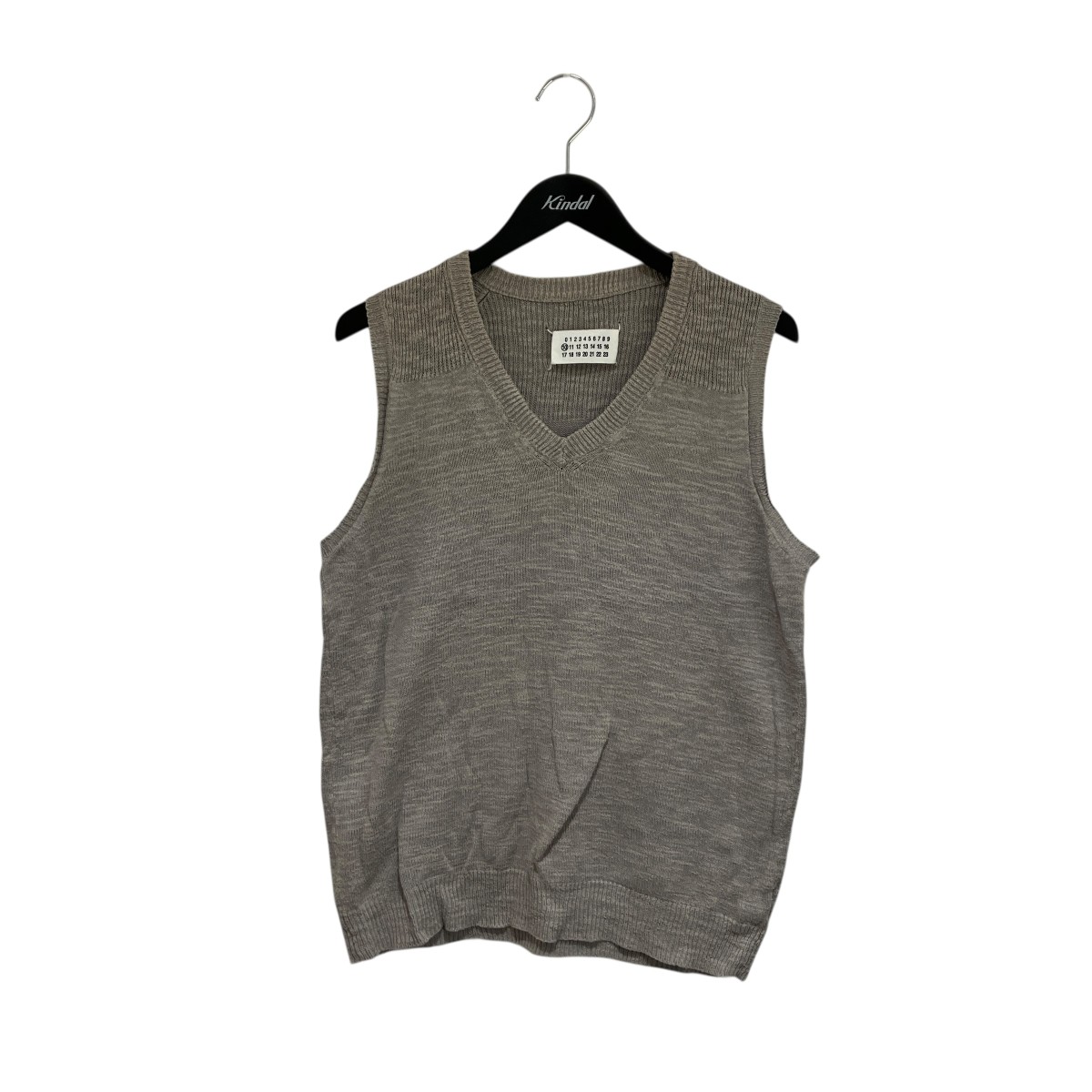 【中古】 Martin Margiela 10　 10SS コットンリネンベスト ニットベスト 30HA262 グレー サイズ：M 【170226】（マルタンマルジェラ１０）