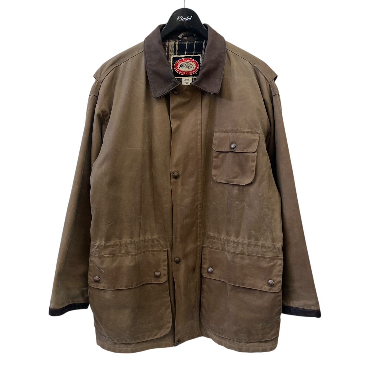 【中古】the australian outback collection 90S vintage オイルドジャケット ベージュ サイズ:S 【180226】(オーストラリアンアウトバックコレクション)|ブランド古着のカインドオル