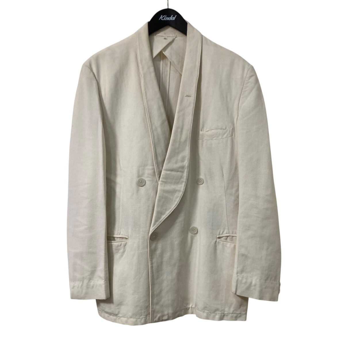 【中古】 USED Palm Beach ショールカラージャケット ホワイト サイズ：40 【価格見直し】