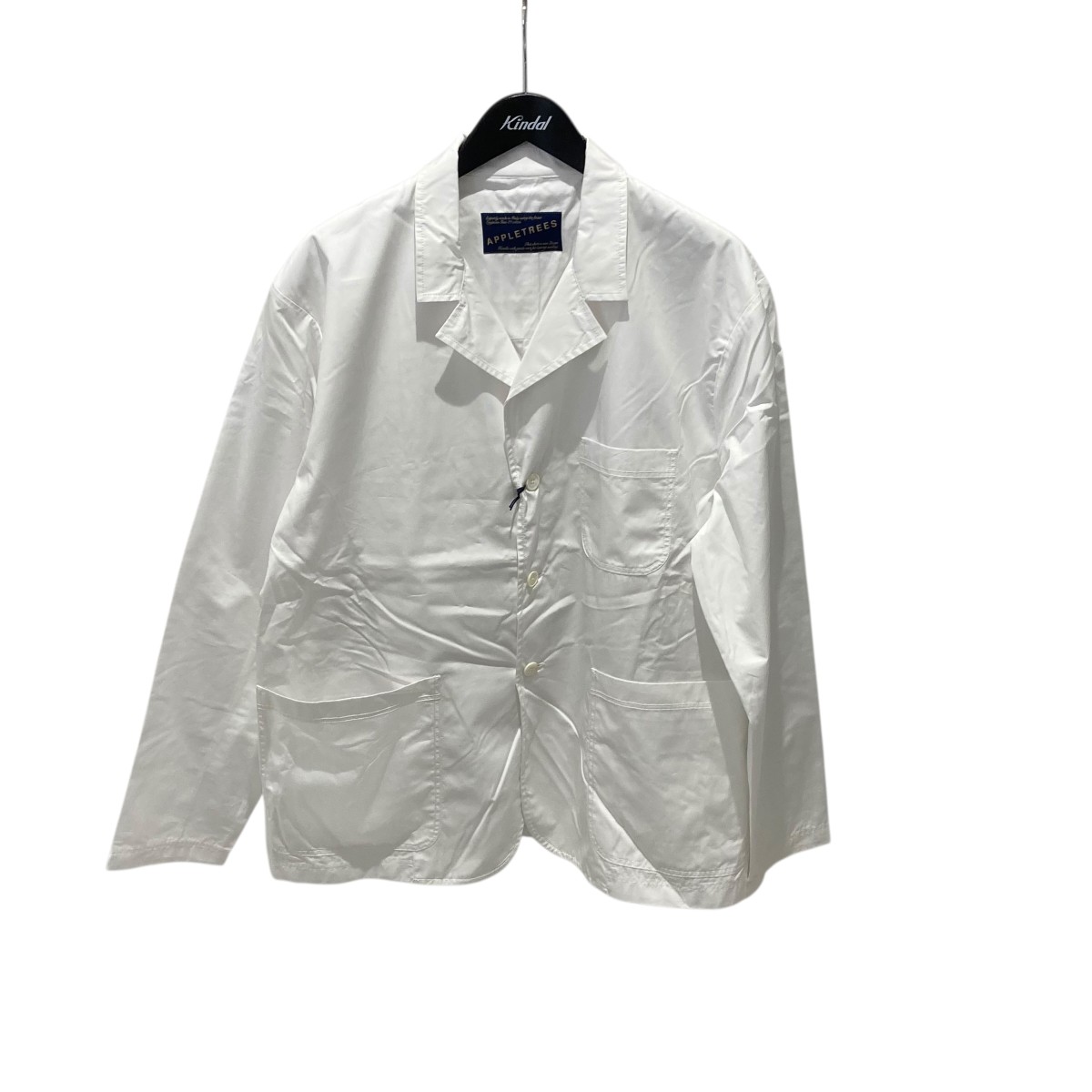【中古】 APPLETREES　 25SS Traveler Blazer ジャケット AP251 ホワイト サイズ：L 【180226】（アップルツリーズ）