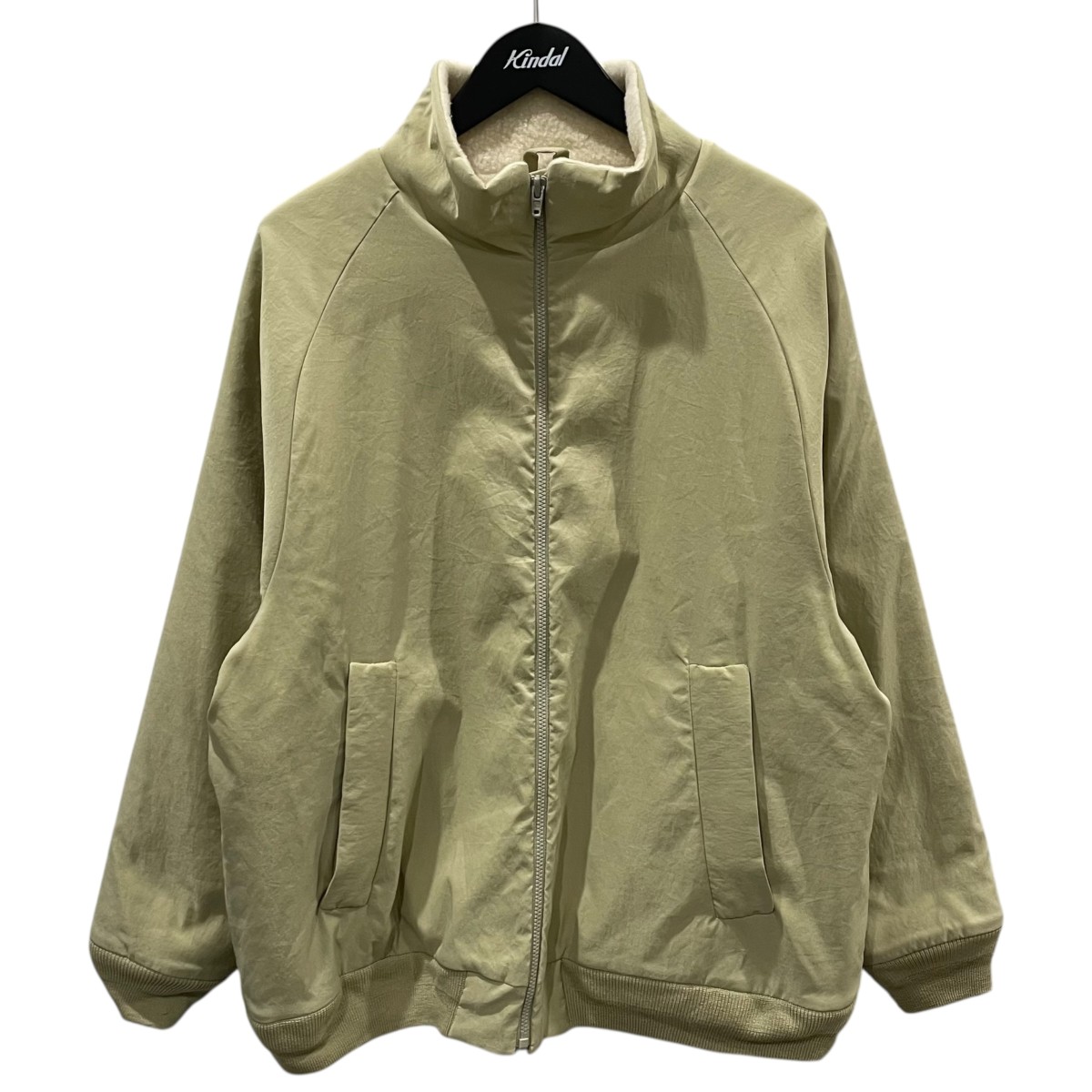 【中古】YAECA 17AW スタンドネックジップジャケット STAND NECK ZIP JACKET 17451 ベージュ サイズ:M 【140326】(ヤエカ)|ブランド古着のカインドオル