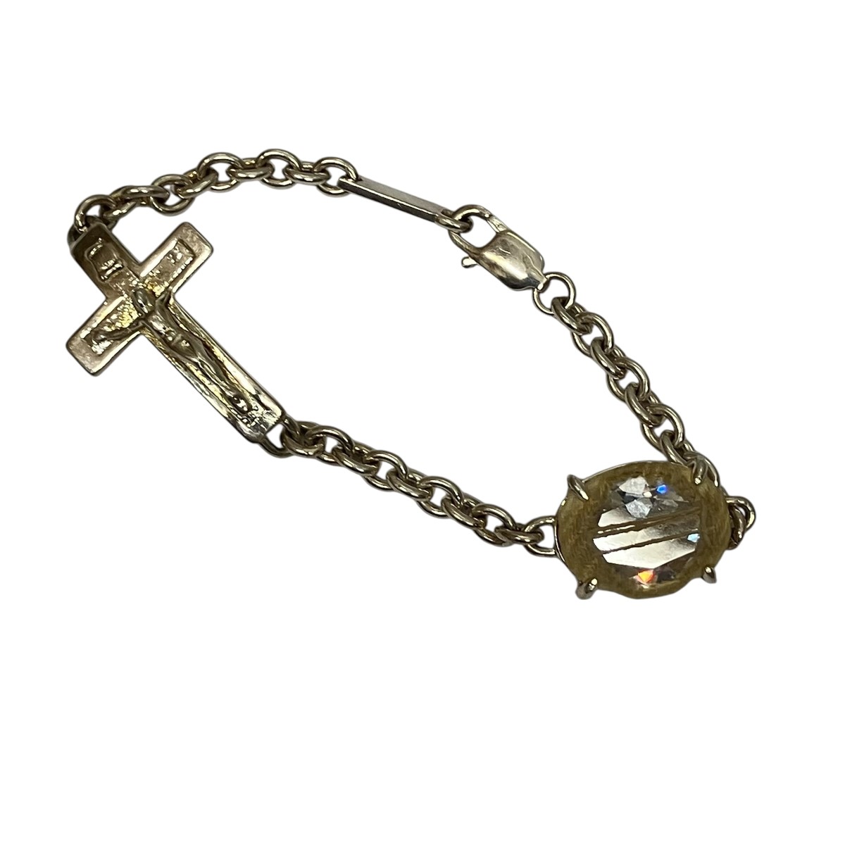 【中古】 SWEETLIMEJUICE　 Oval Crucifix チェーンブレスレット シルバー サイズ：ONE SIZE 【180226】（スイートライムジュース）