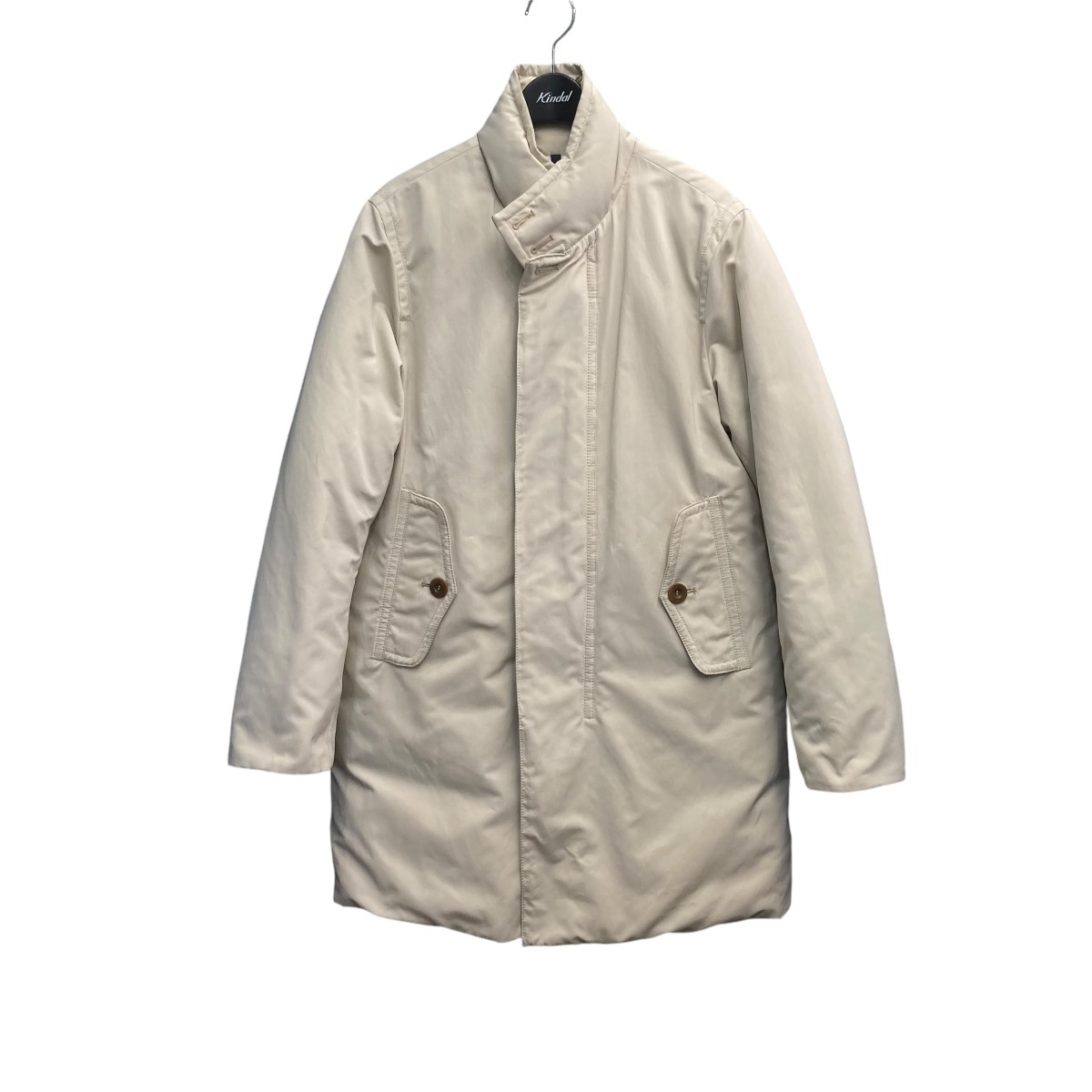 【中古】 MONCLER　 比翼ダウンジャケット 44516／00／69899 アイボリー サイズ：0 【010426】（モンクレール）