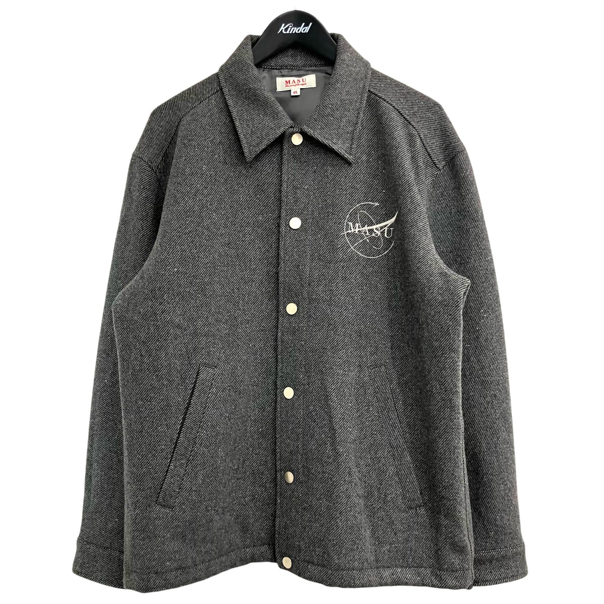 【中古】 MASU ウールジャケット M25F9BL004 グレー サイズ:48 【040426】(エムエーエスユー)