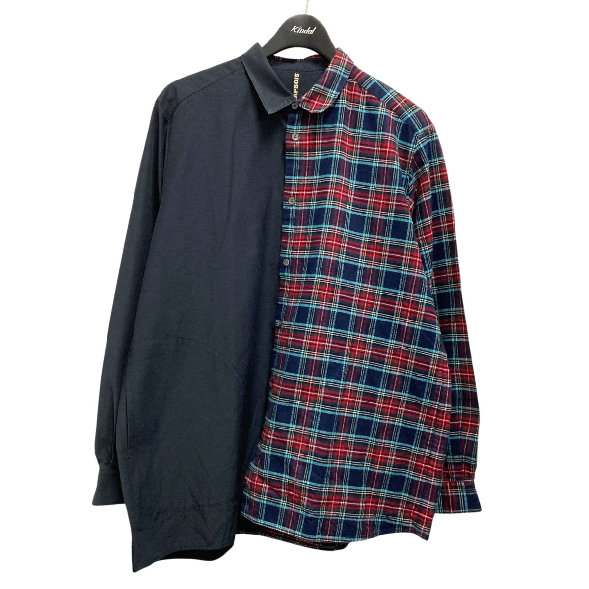 【中古】 FRAPBOIS　 切替シャツ B1534RFB011 ネイビー×レッド サイズ：2 【190226】（フラボア）